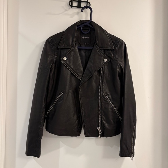 Madewell Washed Leather Motorcycle Jacket